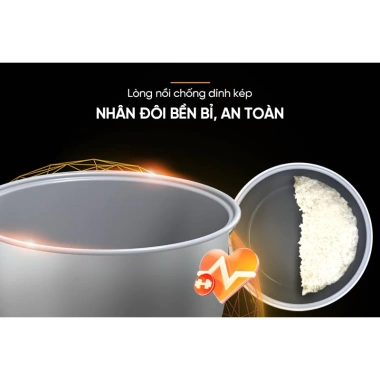 Nồi Cơm Điện Sunhouse SHD8.214 1.2L 2-4 Người 500W Bảo Hành 12 Tháng Giá 479.000₫