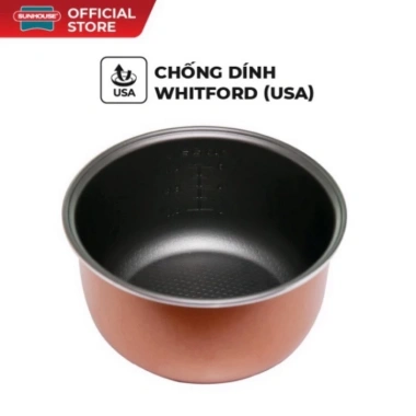 Nồi cơm điện SUNHOUSE SHD8.217W 1.2L Việt Nam - Bảo hành 12 tháng, giá 649.000đ 9 Nồi cơm điện SUNHOUSE SHD8.217W 1.2L Việt Nam - Bảo hành 12 tháng, giá 649.000đ 9