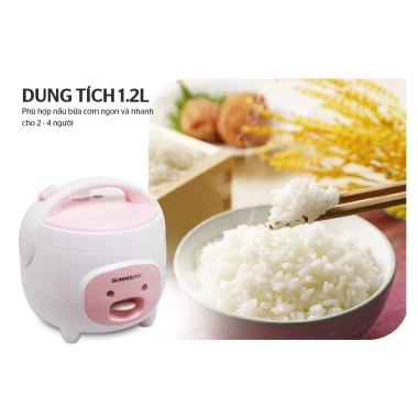 Nồi Cơm Điện SUNHOUSE SHD8.217W SHD8.607W 1.2L-1.8L Hồng Trắng 2-4 Người Bảo Hành 1 Năm Giá 599.000 VND 7