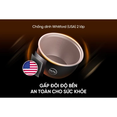 Nồi Cơm Điện Sunhouse SHD8.219 1.2L 500W - Lòng Nồi Dày Chống Dính, Bảo Hành 12 Tháng, Giá Ưu Đãi 779.000₫ 3