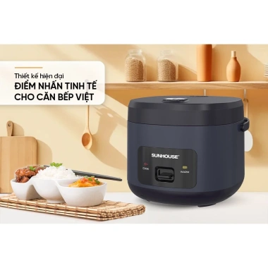 Nồi Cơm Điện Sunhouse SHD8.219 1.2L 500W - Lòng Nồi Dày Chống Dính, Bảo Hành 12 Tháng, Giá Ưu Đãi 779.000₫ 6