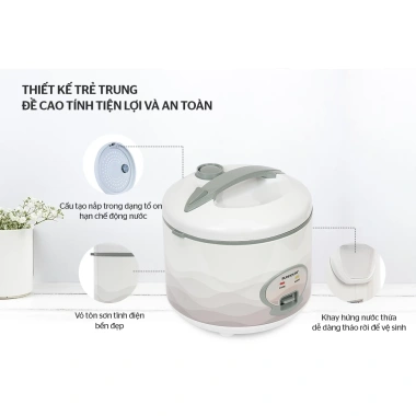 Nồi Cơm Điện Sunhouse SHD8.602 1.8L 700W - Bảo Hành 12 Tháng Giá Ưu Đãi 545k