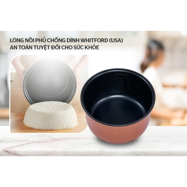 Nồi Cơm Điện Sunhouse SHD8.602 1.8L 700W - Bảo Hành 12 Tháng Giá Ưu Đãi 545k