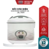 Nồi Cơm Điện SUNHOUSE SHD8.602 1.8L Trắng Hoa Văn Ghi Chống Dính Bảo Hành 1 Năm