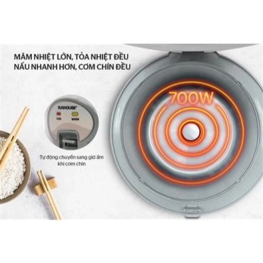 Nồi Cơm Điện SUNHOUSE SHD8.602 1.8L Trắng Hoa Văn Ghi Chống Dính Bảo Hành 1 Năm 9 Nồi Cơm Điện SUNHOUSE SHD8.602 1.8L Trắng Hoa Văn Ghi Chống Dính Bảo Hành 1 Năm 9