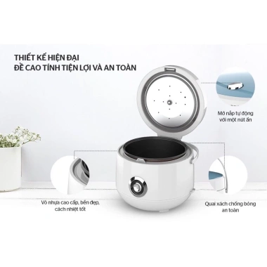 Nồi cơm điện Sunhouse SHD8.606 chính hãng - Đa chế độ nấu, giảm còn 587.400₫ 3 Nồi cơm điện Sunhouse SHD8.606 chính hãng - Đa chế độ nấu, giảm còn 587.400₫ 3