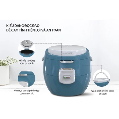 Nồi cơm điện Sunhouse SHD8.606 chính hãng - Đa chế độ nấu, giảm còn 587.400₫