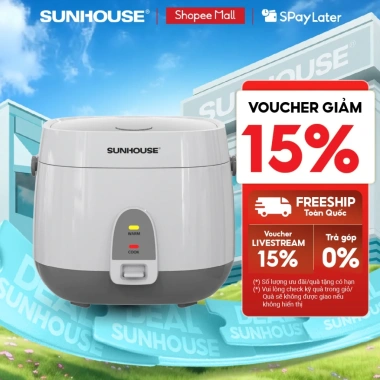 Nồi cơm điện Sunhouse SHD8.611 1.8L, chống dính 2 lớp vân đá, 4-6 người, Việt Nam Nồi cơm điện Sunhouse SHD8.611 1.8L, chống dính 2 lớp vân đá, 4-6 người, Việt Nam