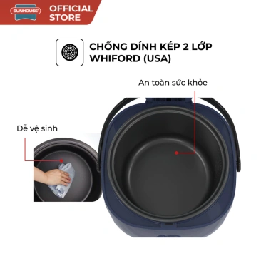 Nôi Cơm Điện Sunhouse SHD8.611 1.8L Hàng Chính Hãng Nắp Gài Quai Xách Giá 803.000 JoyMall