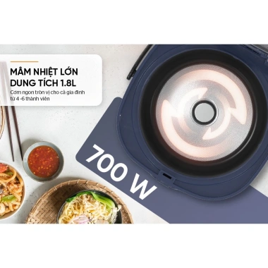 Nồi Cơm Điện SUNHOUSE SHD8.611N/SHD8.611R 1.8L Chống Dính, Nấu Nhanh, Bảo Hành 12 Tháng - 639.000₫ 6