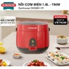 Nồi cơm điện SUNHOUSE SHD8.611R 1.8L 700W - Sản xuất Việt Nam, Giá giảm 670.000₫