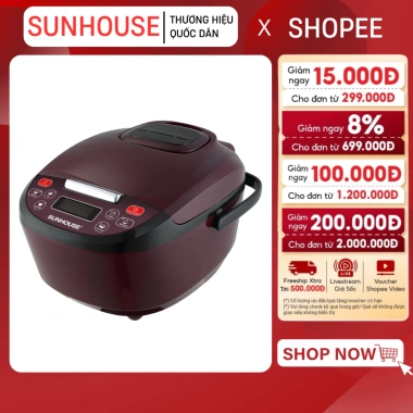 Nồi Cơm Điện Thông Minh 1.8L SHD8.909 - 6 Chế Độ, Đủ Cho 4-6 Người, Giá Ưu Đãi 928k