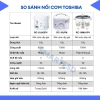 Nồi Cơm Điện Toshiba RC-10JFM(H)VN Chống Dính Giữ Ấm 12h Bảo Hành 12 Tháng Giá 585k 4
