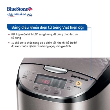 Nồi Cơm Điện Tử BlueStone RCB-5.938 1.8L 760W Bảo Hành Chính Hãng, Giá 1,289,000₫
