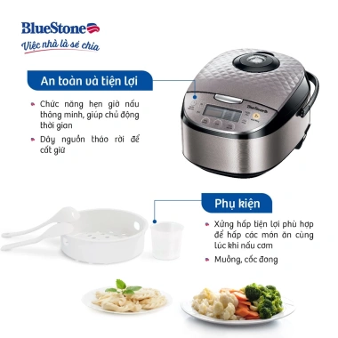 Nồi Cơm Điện Tử BlueStone RCB-5.938 1.8L 760W Bảo Hành Chính Hãng, Giá 1,289,000₫