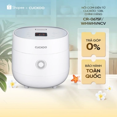 Nồi cơm điện tử Cuckoo CR-675F 1.08L chính hãng - Giá giảm 1.359.000₫