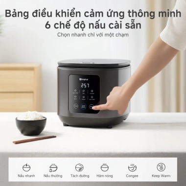 Nồi cơm điện tử Inssa Simplus 4L DFBA008 hẹn giờ 24h, bảo hành 1 năm, giá 1.199.000₫ 4 Nồi cơm điện tử Inssa Simplus 4L DFBA008 hẹn giờ 24h, bảo hành 1 năm, giá 1.199.000₫ 4