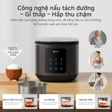 Nồi cơm điện tử Inssa Simplus 4L DFBA008 hẹn giờ 24h, bảo hành 1 năm, giá 1.199.000₫ 5 Nồi cơm điện tử Inssa Simplus 4L DFBA008 hẹn giờ 24h, bảo hành 1 năm, giá 1.199.000₫ 5