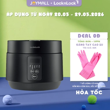 Nồi cơm điện tử LocknLock 1.2L EJR346BLK - 5 chế độ, hàng chính hãng, giá 1,287,000₫
