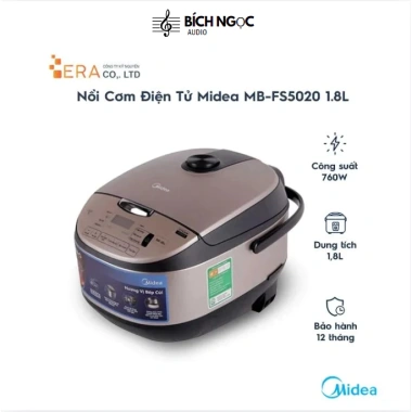 Nồi cơm điện tử Midea 1.8L MB-FS5.020 - Nhanh chín, giảm 23% chỉ 1.790.000 VND