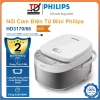 Nồi cơm điện tử mini Philips HD3.170/66 600W cho 1-2 người - Giá 899.000, hàng chính hãng