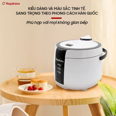 Nồi Cơm Điện Tử NAGAKAWA NAG131 1.2L 500W 3 chức năng bảo hành 1 năm giá 794.000 VND