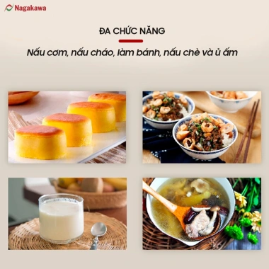 Nồi Cơm Điện Tử NAGAKAWA NAG131 1.2L 500W 3 chức năng bảo hành 1 năm giá 794.000 VND 9 Nồi Cơm Điện Tử NAGAKAWA NAG131 1.2L 500W 3 chức năng bảo hành 1 năm giá 794.000 VND 9