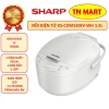 Nồi cơm điện tử Sharp 1.5L KS-COM150EV-WH công nghệ hấp, chính hãng, bảo hành 24 tháng, giá chỉ 839.000đ