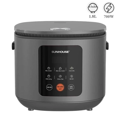 Nồi cơm điện tử Sunhouse SHD8.825 1.5L màn hình cảm ứng, bảo hành 12 tháng, giảm giá 965k