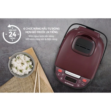 Nồi Cơm Điện Tử Sunhouse SHD8.909 1.8L Đa Chức Năng Chống Dính 2 Lớp Bảo Hành 12 Tháng - Giá 1.029.000₫