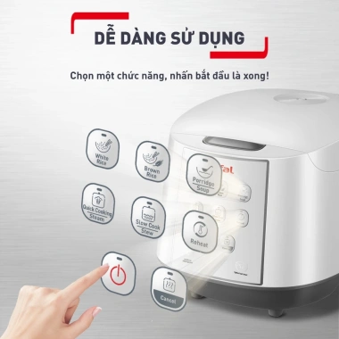 Nồi cơm điện tử Tefal RK733.168 1.8L 750W - 1.067.000₫, nấu nhanh, tiết kiệm 7