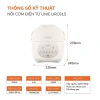 Nồi Cơm Điện Tử Unie URC815 1.5L Gốm Tự Nhiên 700W Ủ Ấm 3D - Hàng chính hãng 2