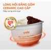Nồi Cơm Điện Tử Unie URC815 1.5L Gốm Tự Nhiên 700W Ủ Ấm 3D - Hàng chính hãng 5