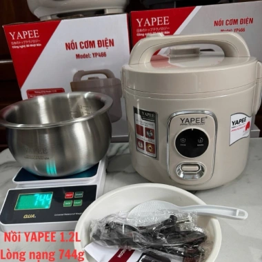 Nồi Cơm Điện YAPEE Lòng Inox 304 Model YP466 1.2-2.2L - Giá Ưu Đãi 750.000