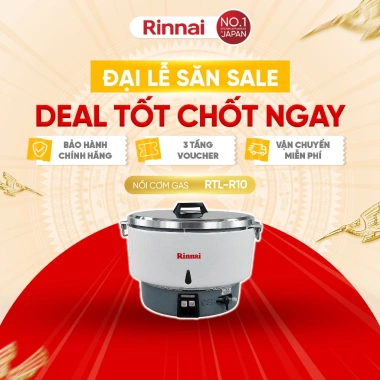 Nồi cơm gas Rinnai RTL-R10 10 lít Giá giảm 6.715.940 VNĐ siêu tiết kiệm