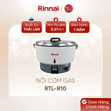 Nồi cơm gas Rinnai RTL-R10 10 lít Giá giảm 6.715.940 VNĐ siêu tiết kiệm