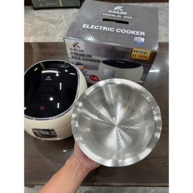 Nồi cơm Kailer 1.2L Premium Model 2.026 Inox 304 Vân Lục Giác - Giảm Giá Đến 1.352.400₫