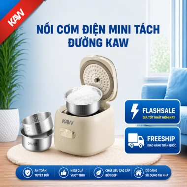 Nồi Cơm KAW Smart 2L - Nấu Chuẩn Nhà Hàng, Tiết Kiệm Điện, Giá 1,102,000₫