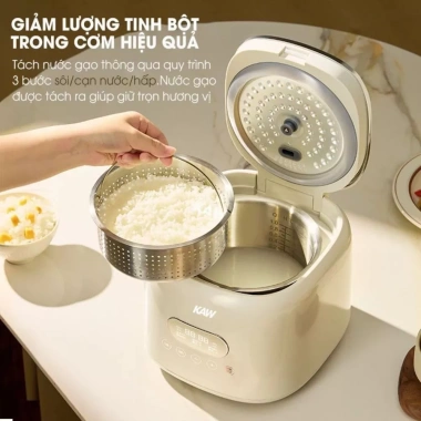 Nồi Cơm KAW Smart 2L - Nấu Chuẩn Nhà Hàng, Tiết Kiệm Điện, Giá 1,102,000₫