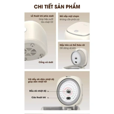 Nồi Cơm KAW Smart 2L - Nấu Chuẩn Nhà Hàng, Tiết Kiệm Điện, Giá 1,102,000₫
