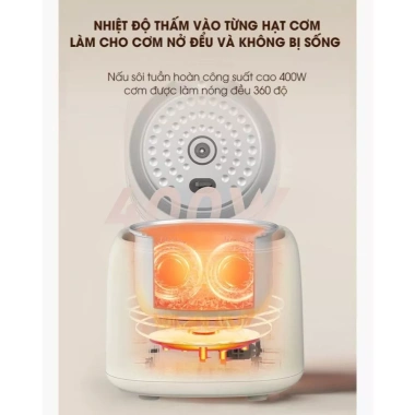 Nồi Cơm KAW Smart 2L - Nấu Chuẩn Nhà Hàng, Tiết Kiệm Điện, Giá 1,102,000₫