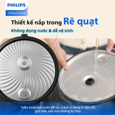 Nồi Cơm Mini Philips HD3.170/66 600W 0.85L - Tiết kiệm năng lượng, Giá 859k