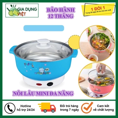 Nồi đa năng 24cm mini - Nấu lẩu, mì, luộc rau, xào nhanh, giá chỉ 139.000₫