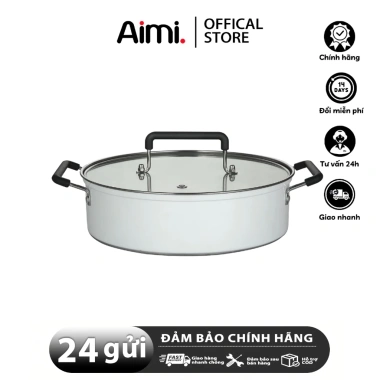 Nồi đa năng Aimi 5 năm BH - Dùng cho bếp từ & hồng ngoại, chống dính, nấu lẩu - 259.000