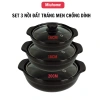 Nồi đất đa năng MiuHome: chống dính, nắp kính, nhiều size, nấu kho cá, mì cay, hầm thịt - Giá ưu đãi 178.000đ