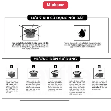Nồi đất đa năng MiuHome: chống dính, nắp kính, nhiều size, nấu kho cá, mì cay, hầm thịt - Giá ưu đãi 178.000đ 2 Nồi đất đa năng MiuHome: chống dính, nắp kính, nhiều size, nấu kho cá, mì cay, hầm thịt - Giá ưu đãi 178.000đ 2
