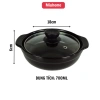 Nồi đất đa năng MiuHome: chống dính, nắp kính, nhiều size, nấu kho cá, mì cay, hầm thịt - Giá ưu đãi 178.000đ 5