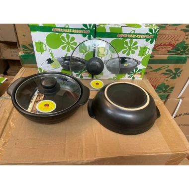 Nồi đất đỉnh cạn size 6 7 8 inch, chịu nhiệt cao, hàng loại 1 siêu dày - Giá ưu đãi 55.000₫