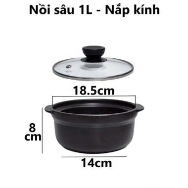 Nồi Đất Kho Quẹt 250ml Nắp Sứ An Toàn, Tiện Lợi, Xinh Xắn - Giá 33.278đ