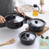 Nồi đất không tráng men đa cỡ 16-24cm (1-3 lít) - Nấu cơm, kho cá, thịt, giá ưu đãi 2